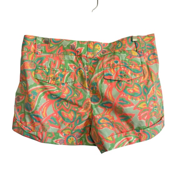 Lilly Pulitzer Barclay 3 inch length Chino Multicolor shorts Women’s Size 10 - Picture 2 of 10